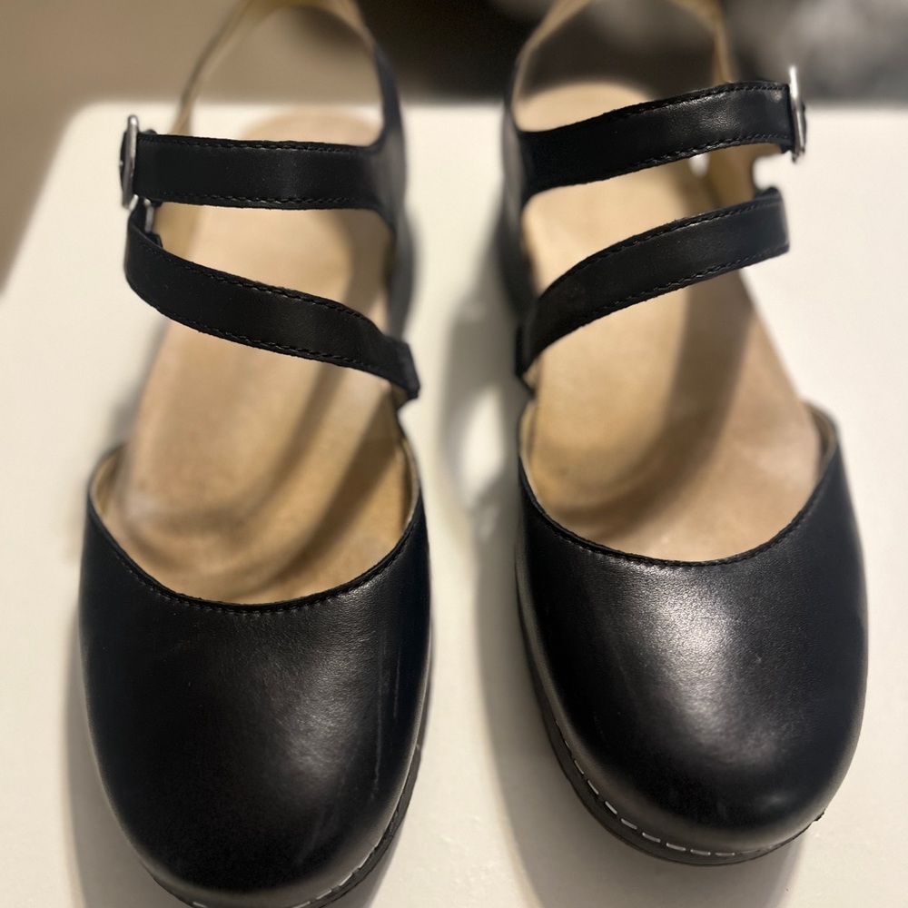 Dansko Black Mary Jane Clogs